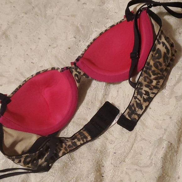 Leopard Print Cotton Bra - Picture 3 of 5